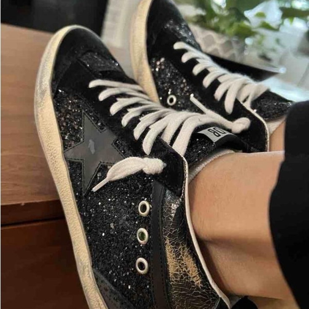‼️ISO Mid Star Glitter Sneaker Nordstrom Private Edition Size 36 - Picture 2 of 3